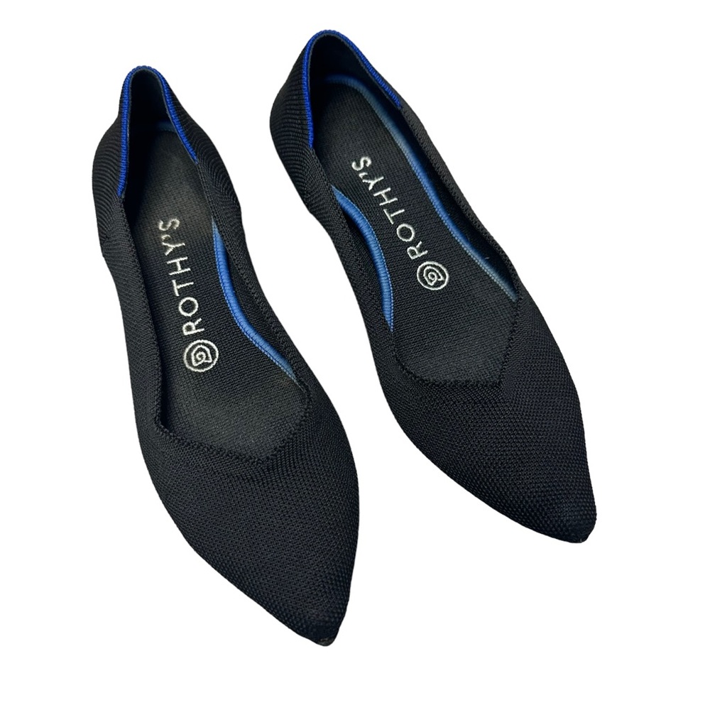 Rothy’s The Point Flat Black size 8